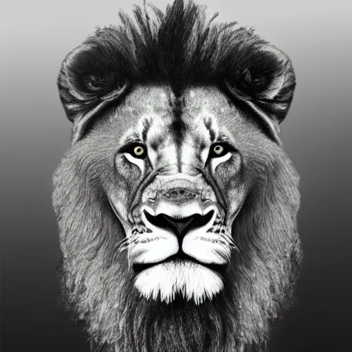 Image similar to photo of lion wearing a suit and tie, hyper realistic,