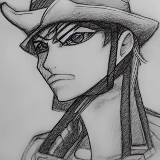 Prompt: gyro zeppeli pencil sketch