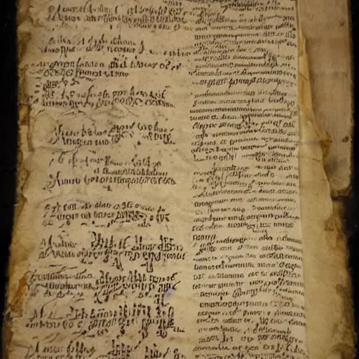 Prompt: an old, worn parchment depicting detailed instructions of how to use an iphone