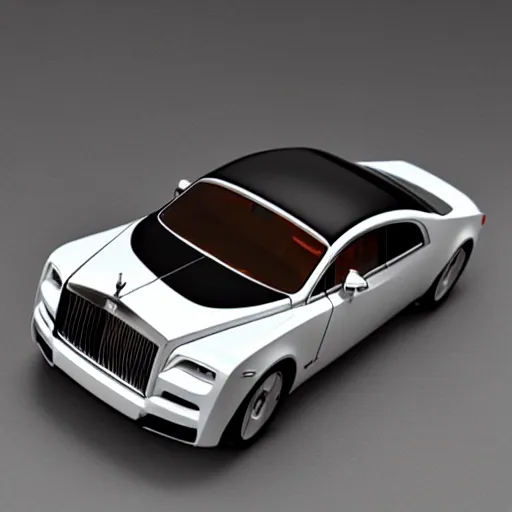 Image similar to 3 d octane render, super detailed, ray tracing, high quality, super realistic, futuristic rolls royce. front view