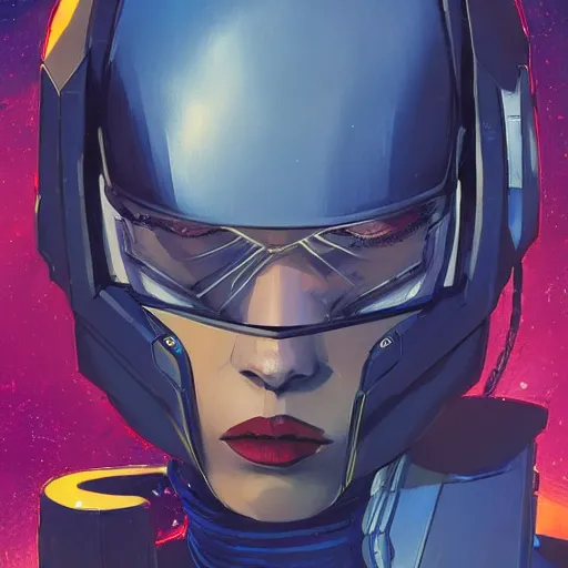 Image similar to a portrait of a stunning beautiful elite jessica jones gundam pilot, with an intricate, detailed, urban inspired hiphop afro futuristic helmet, vector behance hd jesper ejsing, rhads, makoto shinkai, lois van baarle, ilya kuvshinov, rossdraws, hd, 3 2 k, ilya kuvshinov, gustav klimt