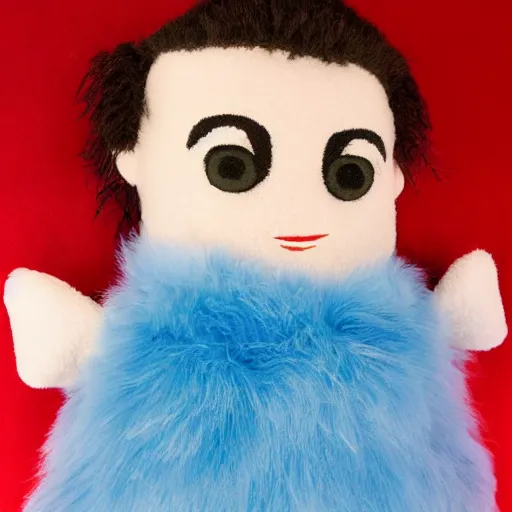 Prompt: jennifer connelly as a plush doll, 8k