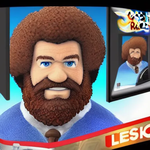 Image similar to Bob Ross character reveal for Super Smash bros ultimate