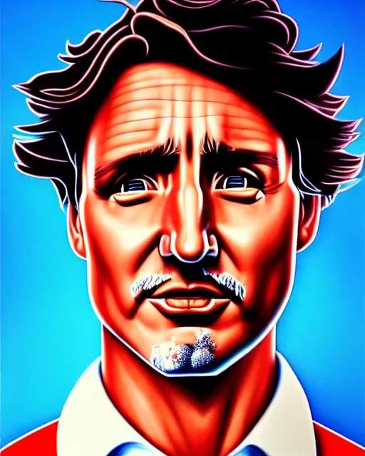 Image similar to justin trudeau in the style of cuban communist propaganda poster art in the year 1 9 8 7 ultra realistic, concept art, intricate details, highly detailed, photorealistic, octane render, 8 k, unreal engine. art by artgerm and magali villeneuve