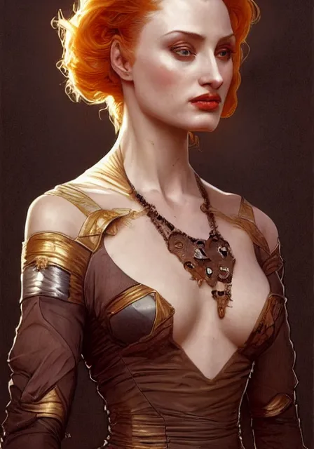 Prompt: sansa angeline jolie gessica chastain mummy zombie killer, intricate, elegant, highly detailed, digital painting, artstation, concept art, smooth, sharp focus, illustration, art by artgerm and greg rutkowski and alphonse mucha and william - adolphe bouguereau