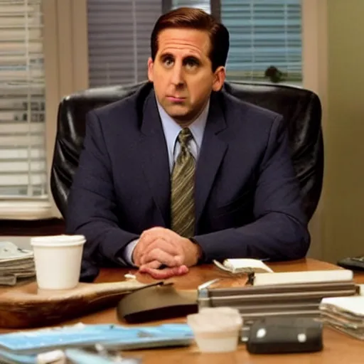 Image similar to Michael Scott, still from The Office (US)
