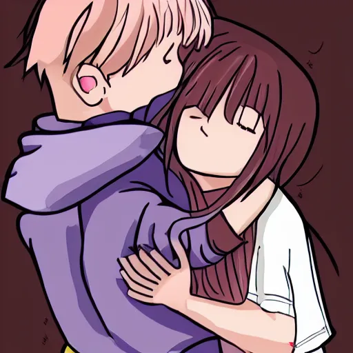 Image similar to teenager girl hugs boy 1 4 yo 1 5 yo innocent love pixiv fanbox