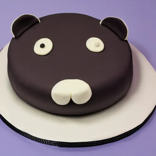 Image similar to cake in the shape of a white baby seal