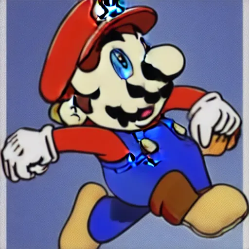 Prompt: Mario in an anime style