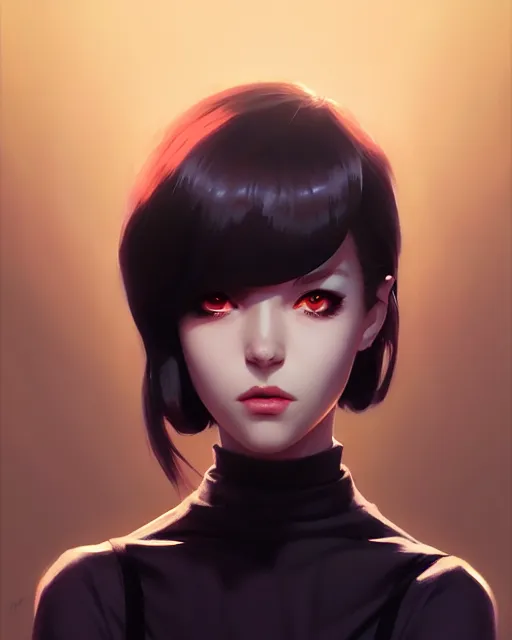 Prompt: shadow fiend!!, fine - face, audrey plaza, realistic shaded perfect face, fine details. anime. realistic shaded lighting poster by ilya kuvshinov, magali villeneuve, artgerm, jeremy lipkin and michael garmash and rob rey