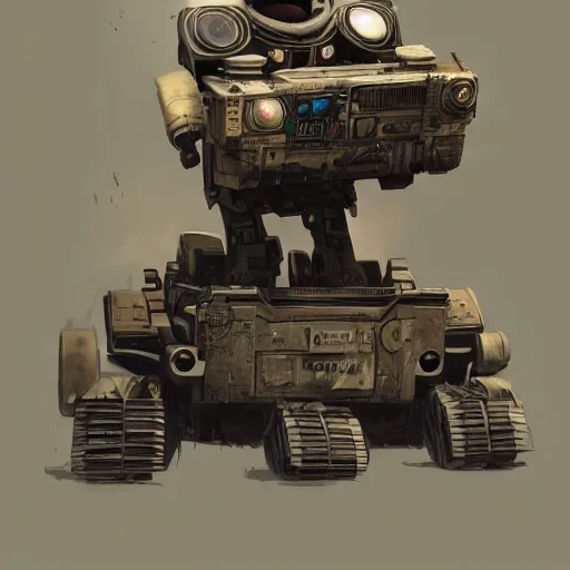 Prompt: wall e, highly detailed, illustration, fantasy art, in the style of greg rutkowski, epic, fantasy, intricate, hyper detailed, artstation, concept art, smooth, sharp focus, ray tracing