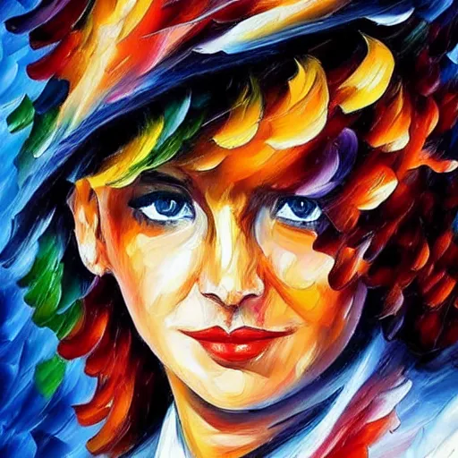 Image similar to a character by Leonid Afremov