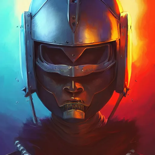 Image similar to cyberpunk viking helmet mask warrior goddess robot ninja fantasy, art gta 5 cover, official fanart behance hd artstation by jesper ejsing, by rhads, makoto shinkai and lois van baarle, ilya kuvshinov, ossdraws