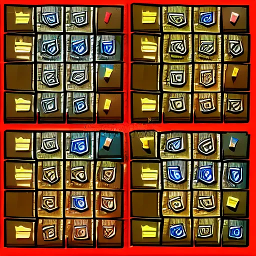 Image similar to treasure chest, fantasy, top - down game grid sprite, highly detailed, dynamic shadows, 4 k