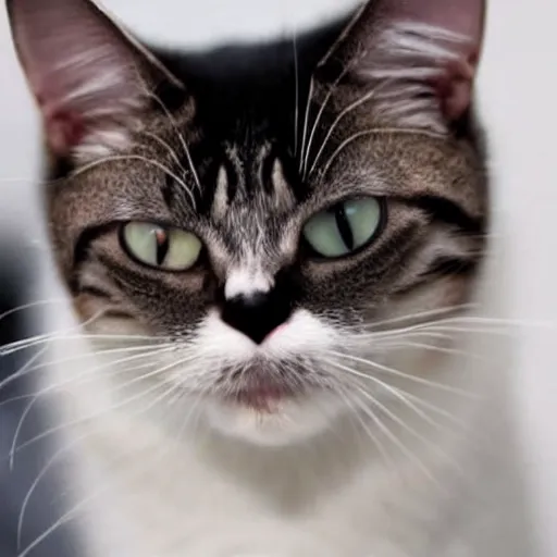 Prompt: a cat that looks like Willem DaFoe