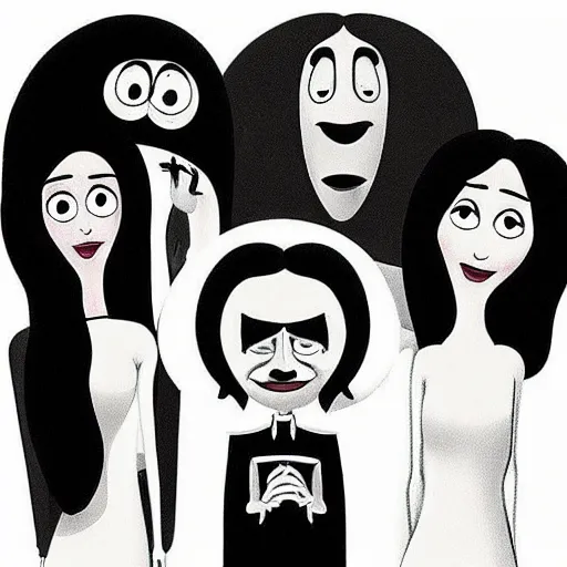 “bob’s burgers, the Addams family” | Stable Diffusion | OpenArt