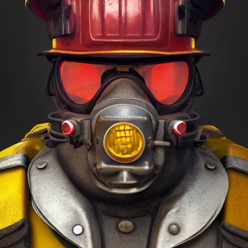 Image similar to portrait of fireman, 8 k uhd, unreal engine, octane render in the artstyle of finnian macmanus, john park and greg rutkowski