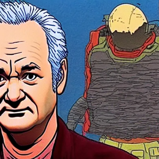 Image similar to bill murray in akira