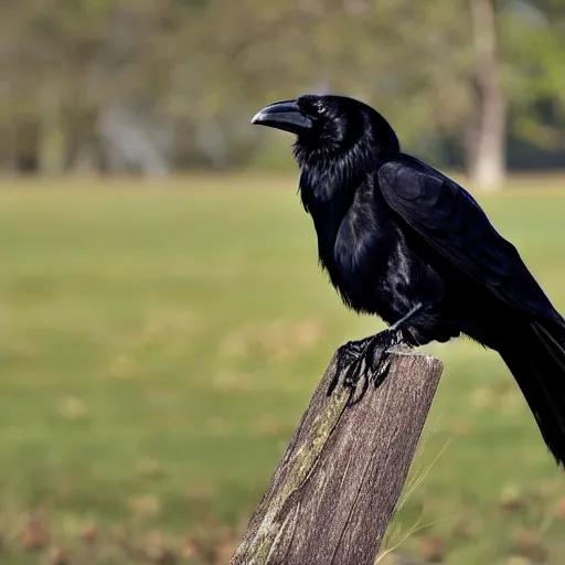 Image similar to a photo of a crow with long, luxurious, blonde hair. the crow looks fabulous.