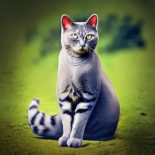 Prompt: a maki - cat - hybrid, animal photography