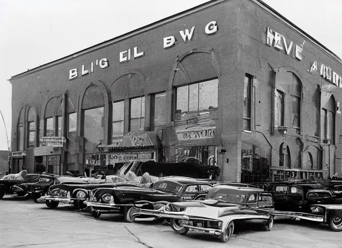 Image similar to big bill hell's cars, automobile dealership in baltimore, maryland