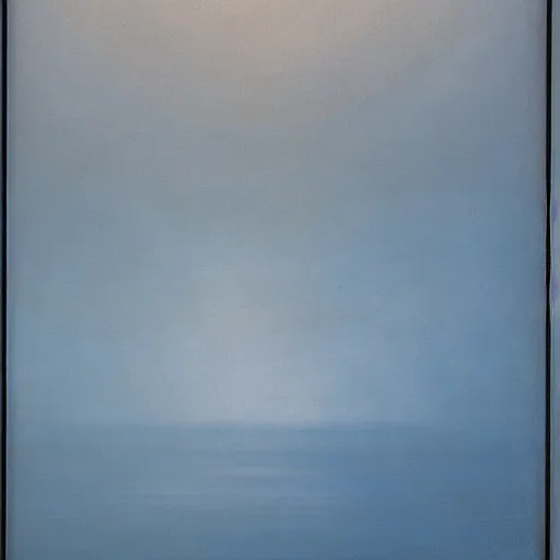 Image similar to the abstract painting'arctic void ', by caspar david friedrich, by rothko