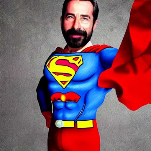 Image similar to santiago abascal as superman