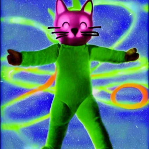 Image similar to Cat Teletubbies acidwave