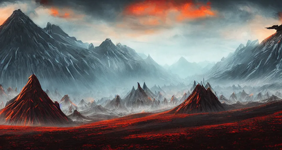 Image similar to the vast lands of mordor by Daniel Bayona