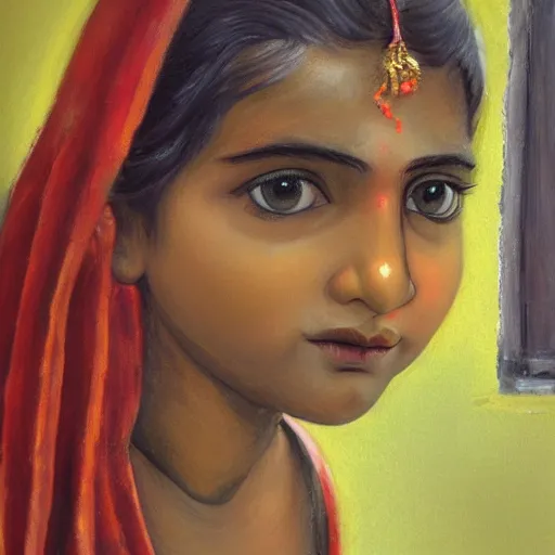 Prompt: girl by Vishwesh Taskar
