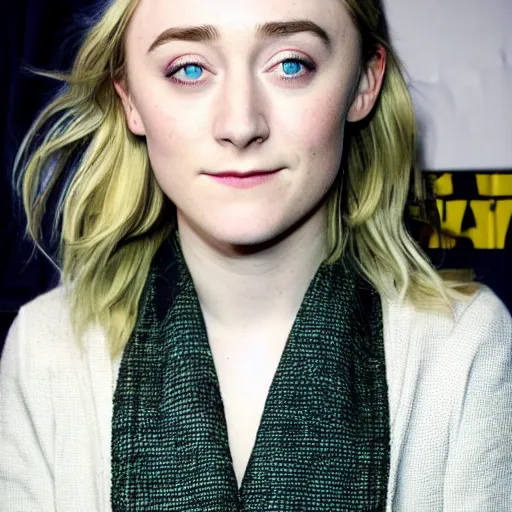 Image similar to a true-to-life photoshoot portrait of Saoirse Ronan real-life accurate face