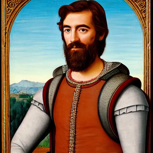 Image similar to rhett mclaughlin portrait in renaissance style