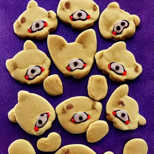 Image similar to a lot of chihuahua faces looks like cookies