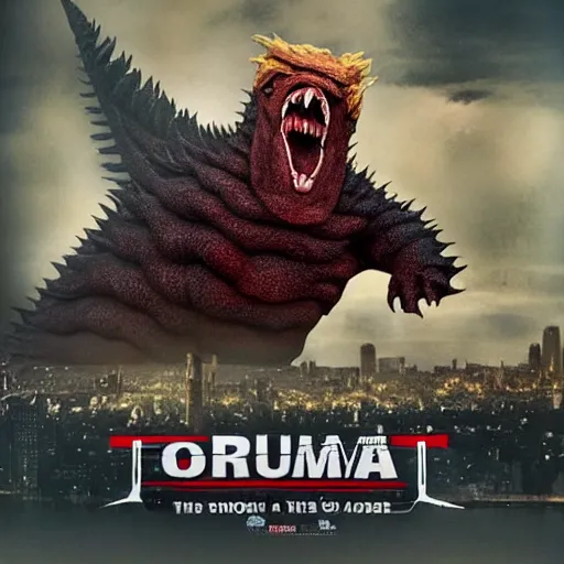Image similar to “Donald trump as kaiju”