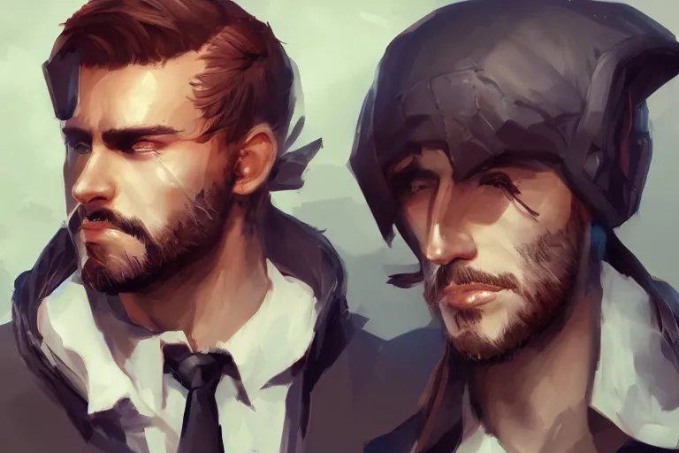 Image similar to handsome man, artstation