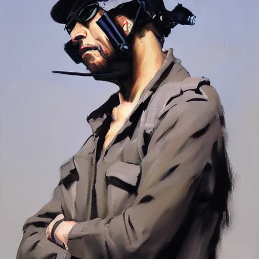 Prompt: greg manchess portrait painting of banksy as overwatch character, medium shot, asymmetrical, profile picture, organic painting, sunny day, matte painting, bold shapes, hard edges, street art, trending on artstation, by huang guangjian, gil elvgren, ruan jia, randy vargas, greg rutkowski