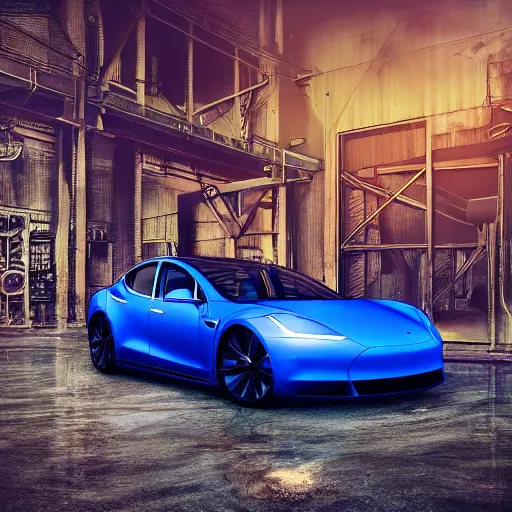 Prompt: photography of a hyper realistic tesla blue electric arc, steam punk background. high detail, professional digital art, unreal engine 5 8 k rendering