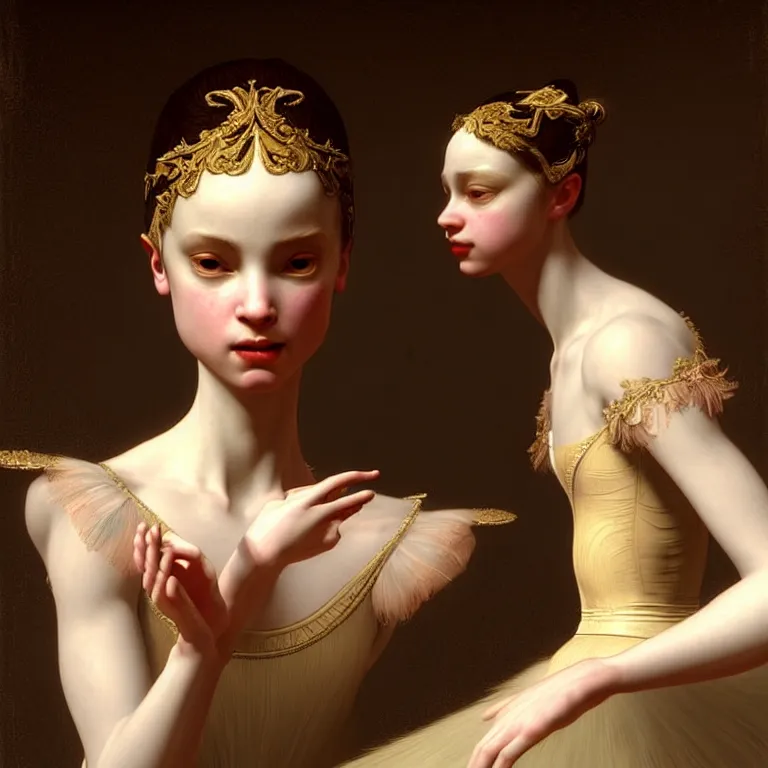 Image similar to epic professional digital art of sweet ballerina accent lighting, painted, intricate, detailed, cheery, fun, effervescent, by roberto ferri, epic, stunning, gorgeous, much wow, much detail, cinematic, masterpiece, unreal engine render