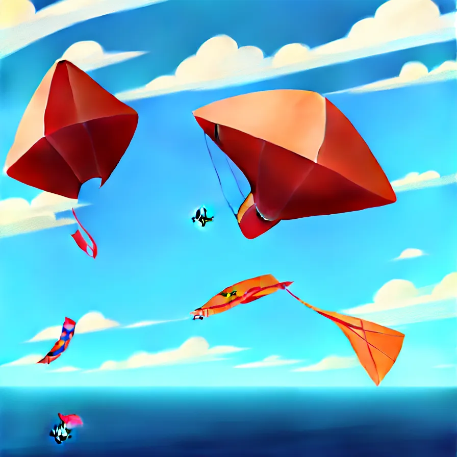 Image similar to a great kite flying over the ocean, art by Goro Fujita, ilustration, concept art, sharp focus, ArtStation and deviantart