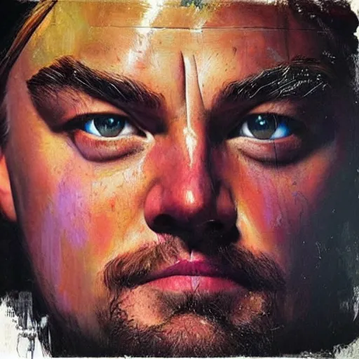 Prompt: “Leonardo DiCaprio, beautiful, highly detailed portrait, Elpis, oil, canvas, hyperrealistic, Jenny Saville”