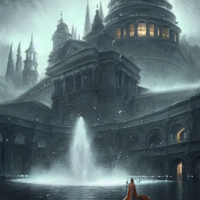 Prompt: epic professional digital art of ⛲️ 💂 📚 😤, best on artstation, breathtaking, epic, stunning, gorgeous, much detail, much wow, cgsociety, wlop, pixiv, behance, deviantart, masterpiece, UHD, 8K