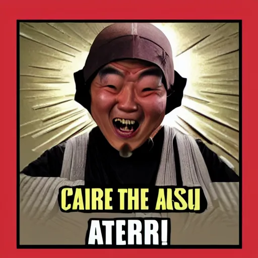 Image similar to crazy asian man in the style of star wars