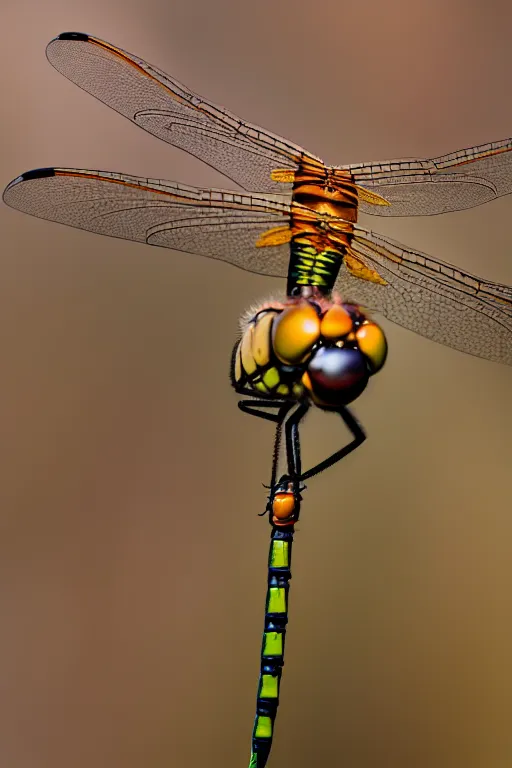 Image similar to a macro photograph of a dragonfly by adam gor, 8 k