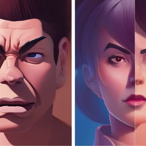 Image similar to face icon stylized minimalist goldfinger, loftis, cory behance hd by jesper ejsing, by rhads, makoto shinkai and lois van baarle, ilya kuvshinov, rossdraws global illumination