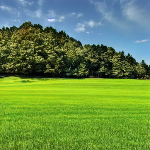 Prompt: a infinite grassy field.