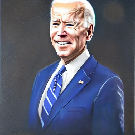 Prompt: A portrait of the most joe biden in the world, oil painting, majestic, detailed, high resolution
