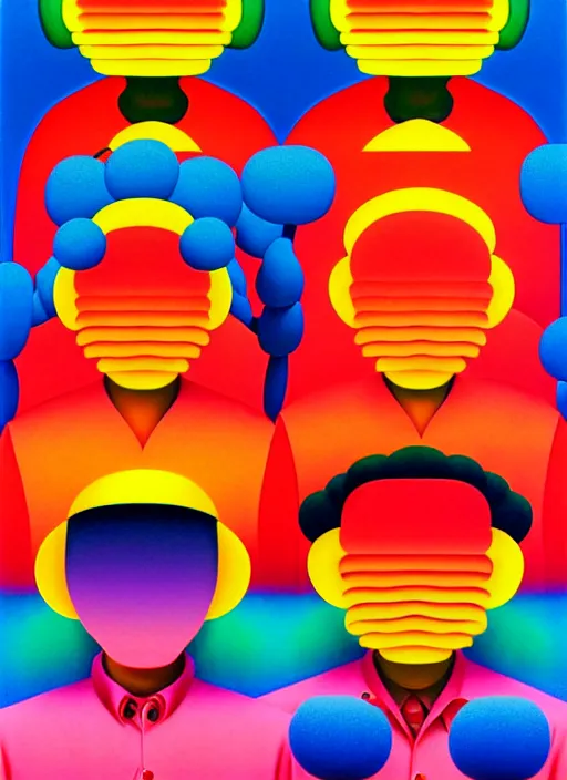 Image similar to flower men by shusei nagaoka, kaws, david rudnick, airbrush on canvas, pastell colours, cell shaded, 8 k