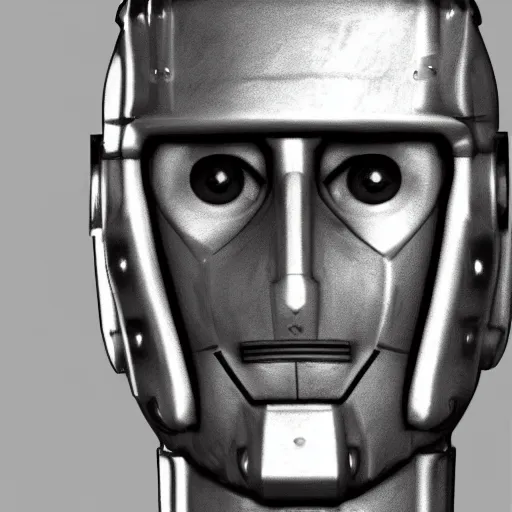 Prompt: david tennant as a cyberman, pencil sketch cinematic lighting, render, fantasy