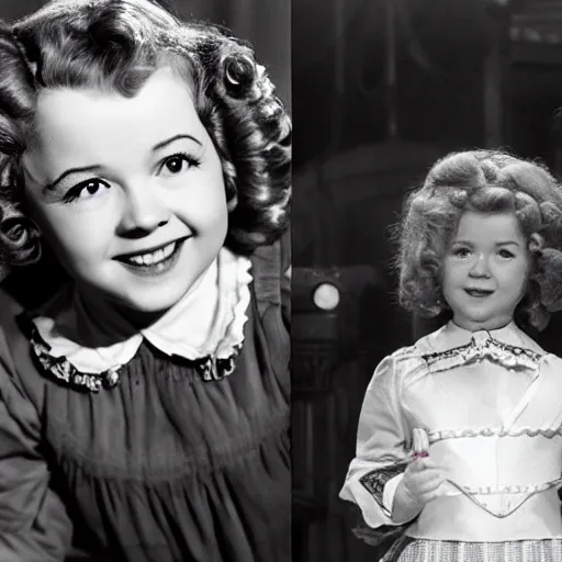 Image similar to shirley temple as hermione granger