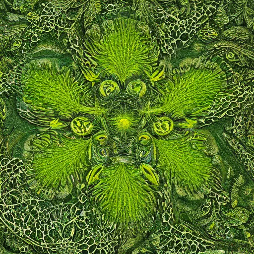 Prompt: a hyperdetailed fractal moss